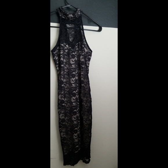 NEW LISTING! HotMiamiStyles Nude Illusion Lace Dress - Picture 13 of 16